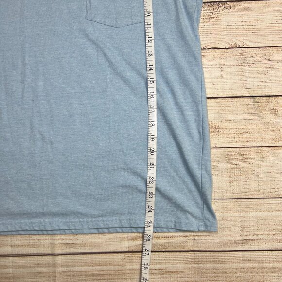 Women's Carhartt Light Blue Heather Loose Fit Pocket T-Shirt Workwear Small - Picture 2 of 11